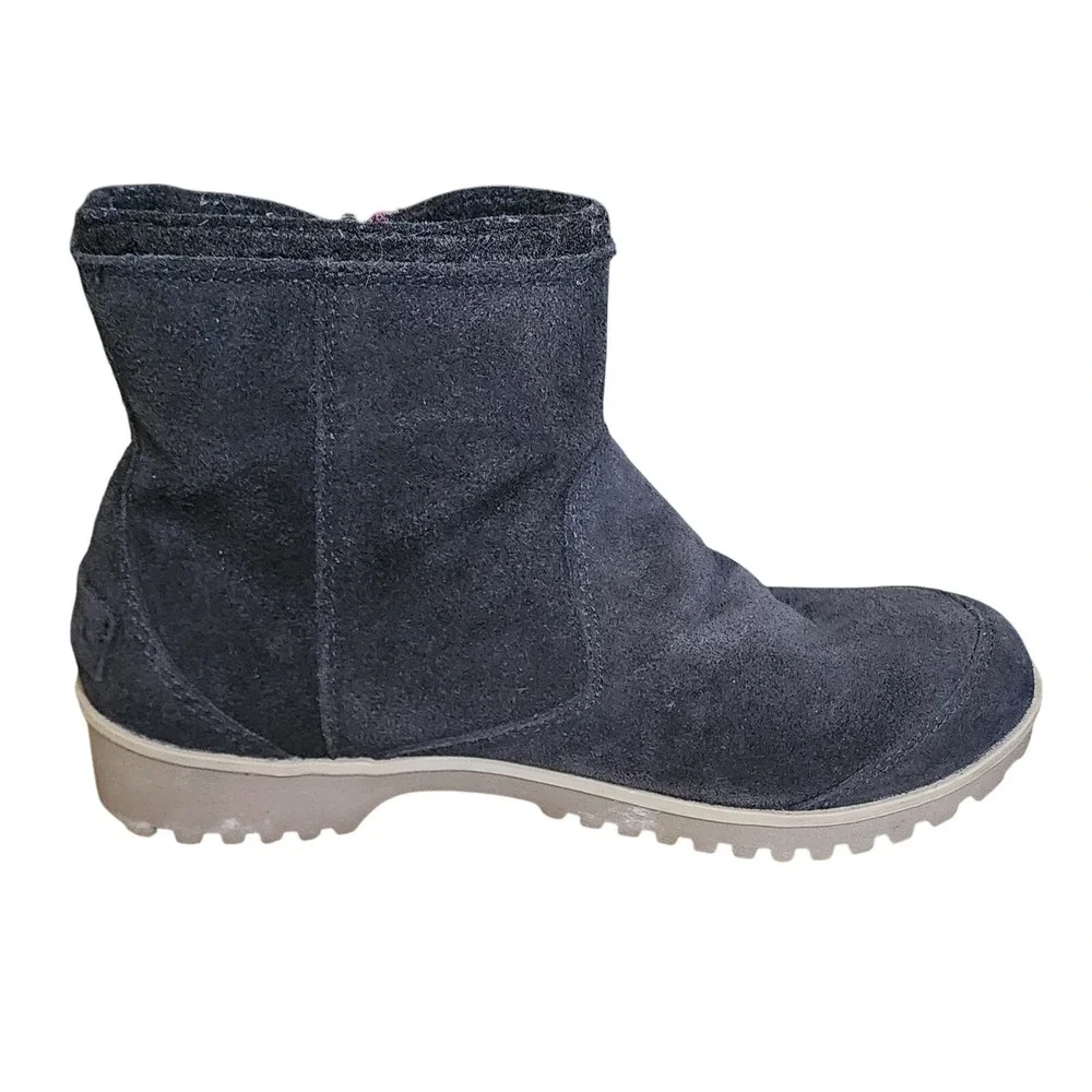 Sorel Meadow Zip Waterproof Suede‎ Winter Snow Boots Sz 7  Black
